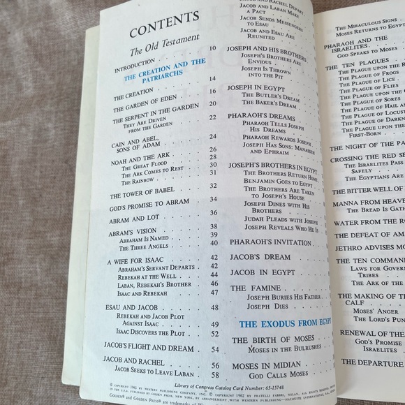 The Children's Bible Illustrated Stories Golden Press Vintage Hardcover 1965 - Picture 11 of 13